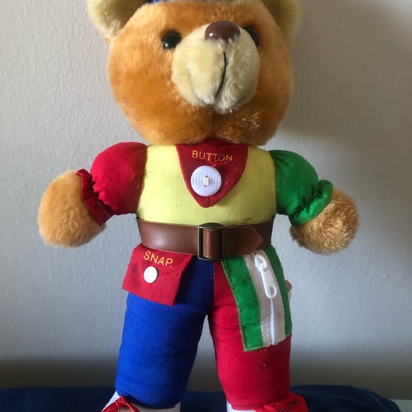 Vintage Talking Teaching Teddy Bear From Dream Productions INC Early Learning - Picture 2 of 5